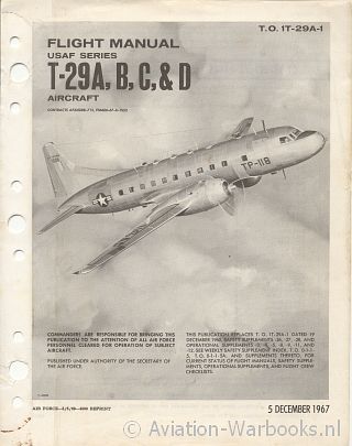 Flight Manual USAF Series T-29A, B, C, & D Aircraft